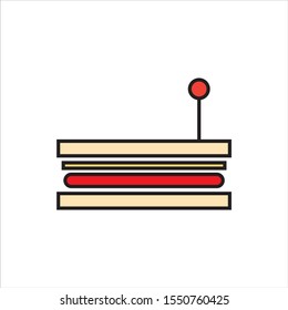 sandwich icon simple icon vector