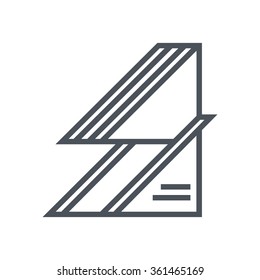 Sandwich icon suitable for info graphics, websites and print media and  interfaces. Line vector icon.