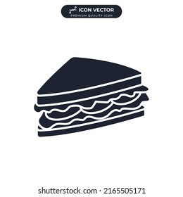 sandwich icon symbol template for graphic and web design collection logo vector illustration
