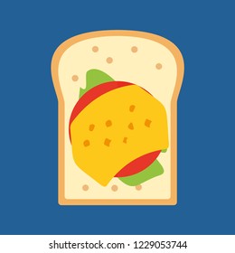Sandwich icon vector