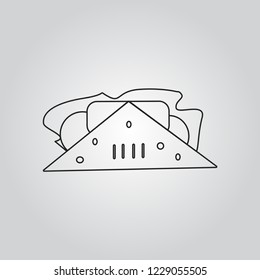 Sandwich icon vector