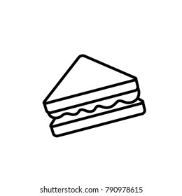 Sandwich icon vector