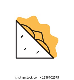 sandwich icon vector. bakery icon design with modern style