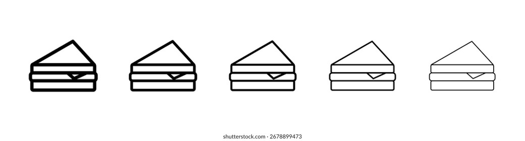 Colección de Vector de icono de sándwich. EPS 10