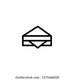 sandwich icon vector design template on white background