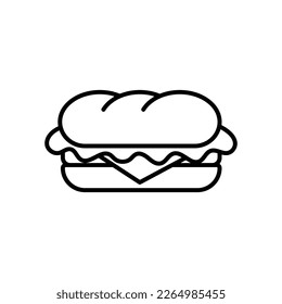 sandwich icon vector design template in white background