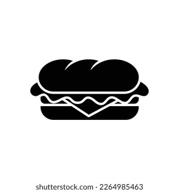 sandwich icon vector design template in white background
