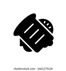 Sandwich icon vector glyph style