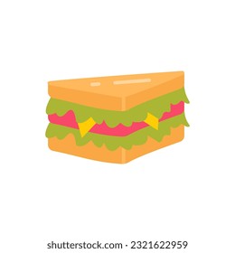 Sandwich icon in vector. Illustration