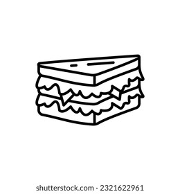 Sandwich icon in vector. Illustration