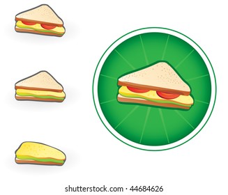 sandwich icon - vector illustration