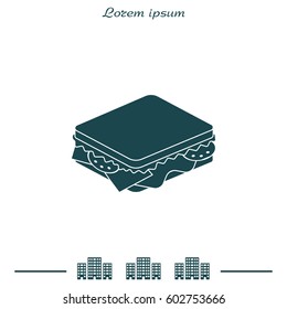sandwich icon. vector illustration