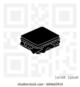 sandwich icon. vector illustration
