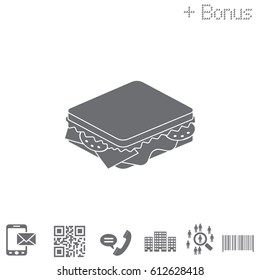 sandwich icon. vector illustration
