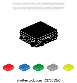 sandwich icon. vector illustration