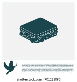 sandwich icon. vector illustration