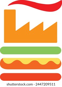 Sandwich icon, vector illustration Design