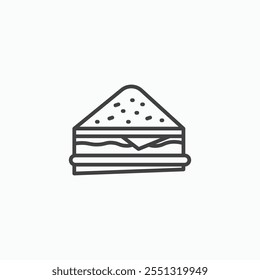Sandwich icon vector illustration. EPS10