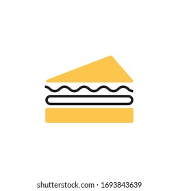 sandwich icon vector illustration modern style design. isolated on white background