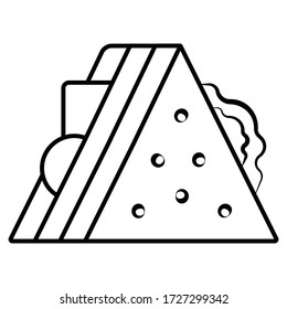 Sandwich icon vector illustration photo