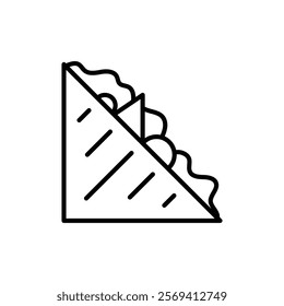 Sandwich icon Vector logo outline