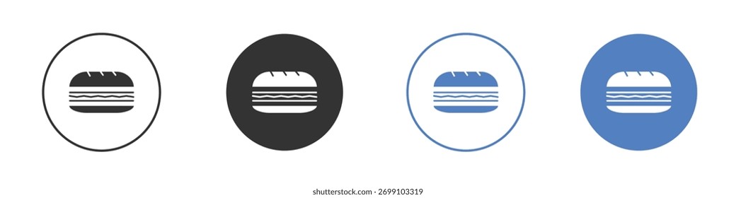 Sandwich icon vector. Logo Template illustration design