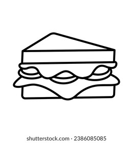 Sandwich icon vector on trendy design