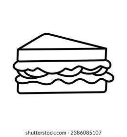 Sandwich icon vector on trendy design