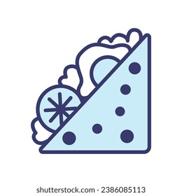 Sandwich icon vector on trendy design