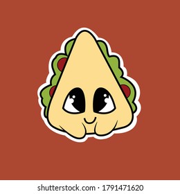 Vector de iconos de sándwich para iconos y etiquetas
