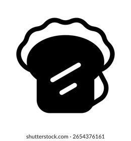 Ilustración de diseño de símbolo de Vector de icono de sándwich