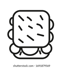 sandwich Icon  Vector Thin Line Icons Symbol