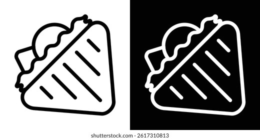 Sandwich icon vector for web and mobile app. Symbol isolated.
