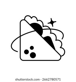 Icono de sándwich con fondo blanco Vector ilustración de stock