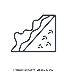 sandwich icons isolated on White Background. Flat style design