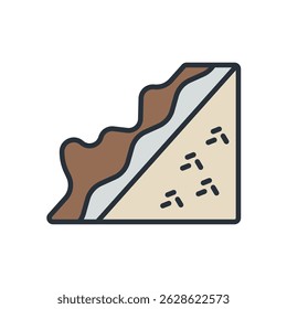 sandwich icons isolated on White Background. Flat style design