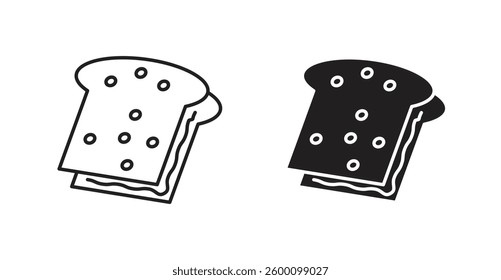 Sandwich icons. thin line vector icons