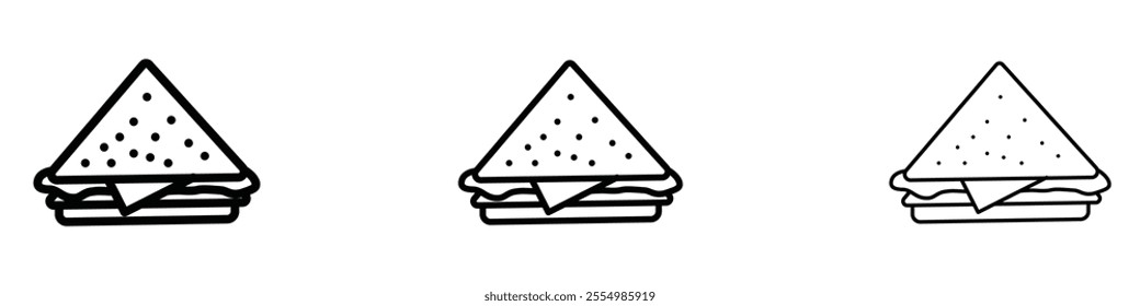 Sandwich icons in tree different stroke sizes