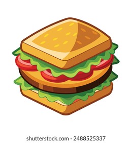 Sandwich isolated on white background