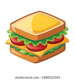 Sandwich isolated on white background