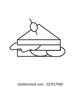 Sandwich line icons 
