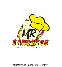 sandwich logo business brand vector illustration
