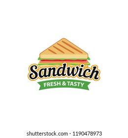 Sandwich Logo Design Vector