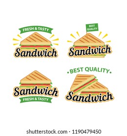 Sandwich Logo Design Vector Set