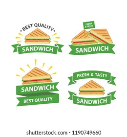 Sandwich Logo Design Vector Set