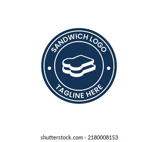 Plantilla de vectores de diseño de logotipo de sándwich
