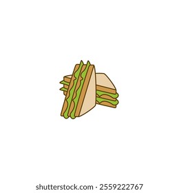 Sandwich logo or icon design
