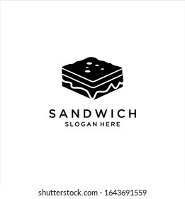 Sandwich logo isolated on clean background. Sandwich icon concept drawing icon in modern style. Vector illustration, Sandwich line icon. Lunch, snack, toast. Food concept. Vector illustration 