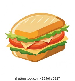 Sandwich Logo. Modern Sandwich Logo Template vector. Illustration vector and white background.