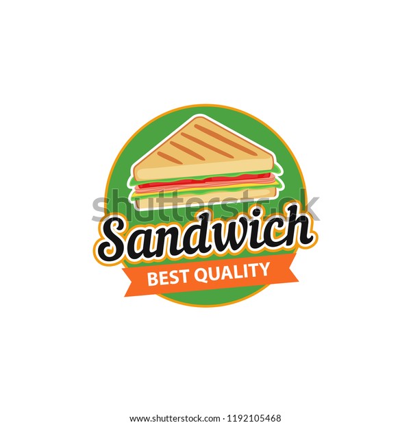 Sandwich Logo Vector Badge Design Stock Vector (Royalty Free ...